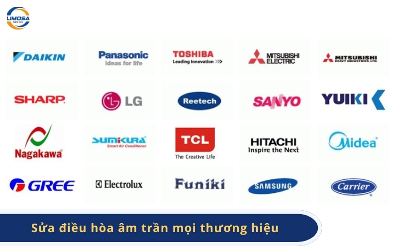 Sửa điều hòa âm trần mọi thương hiệu trên địa bàn TPHCM