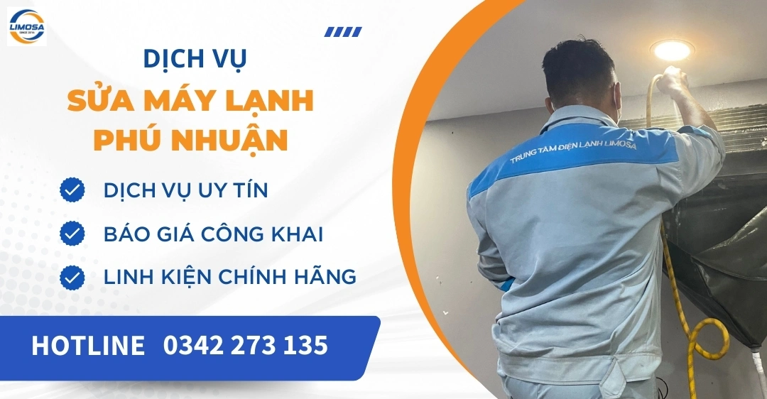 Sửa máy lạnh Phú Nhuận giá rẻ - Uy tín, thợ có mặt 30 phút Sửa máy lạnh Phú Nhuận