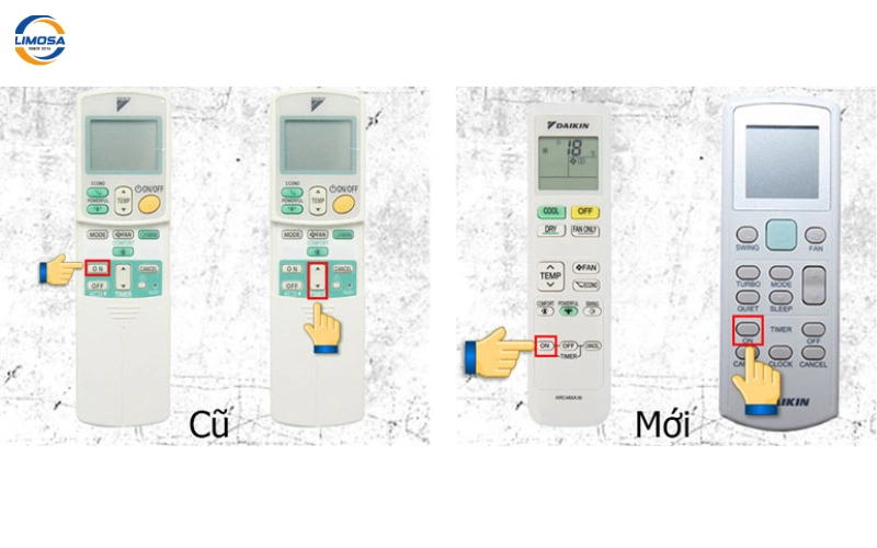 Tìm hiểu về remote điều hòa Daikin (đời cũ & đời mới)