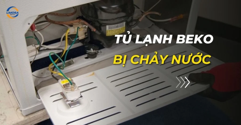 tủ lạnh beko bị chảy nước