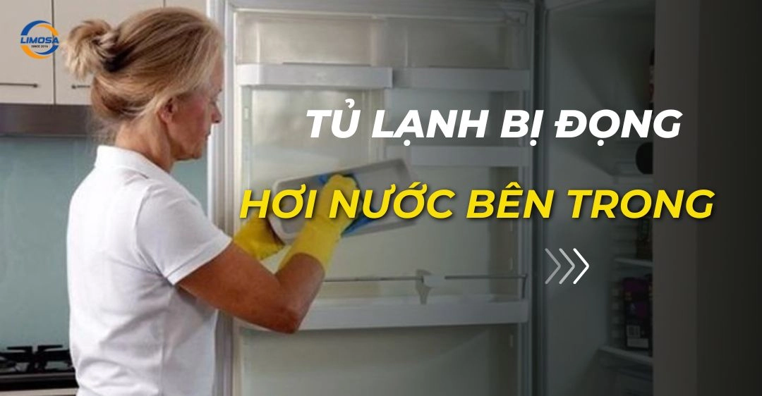 tủ lạnh bị đọng hơi nước bên trong