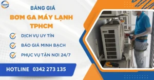 Bảng giá bơm ga máy lạnh