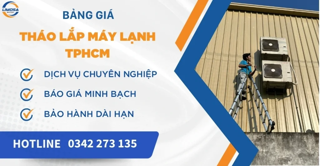 Bảng giá tháo lắp máy lạnh TPHCM