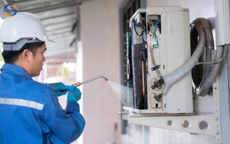 Các bước trong quy trình vệ sinh máy lạnh TCL do Limosa thực hiện