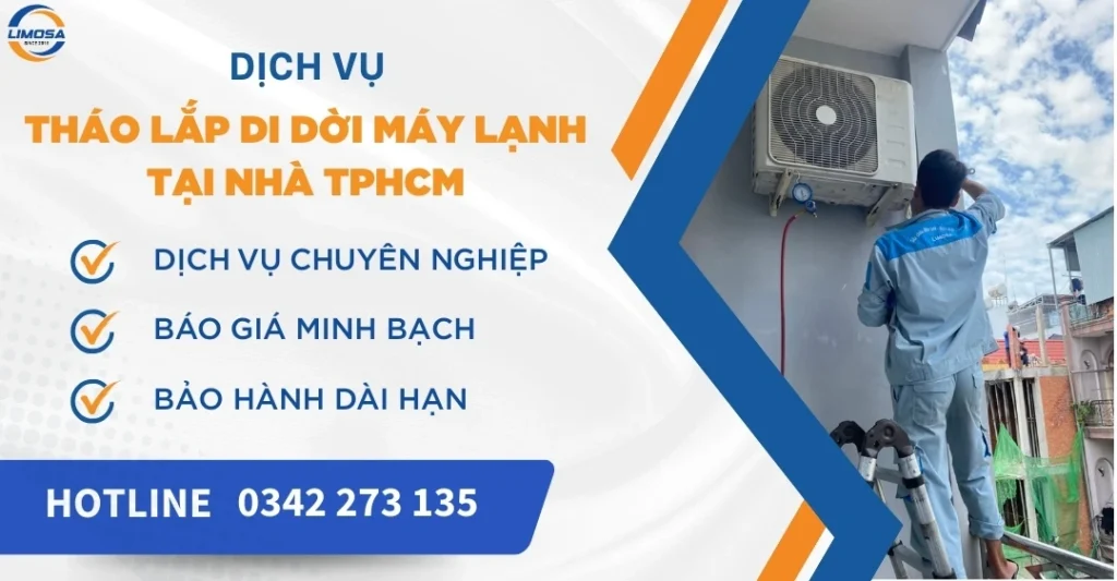 Dịch vụ tháo lắp di dời máy lạnh tại nhà TPHCM