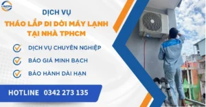Dịch vụ tháo lắp di dời máy lạnh tại nhà TPHCM
