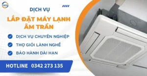 Lắp đặt máy lạnh âm trần