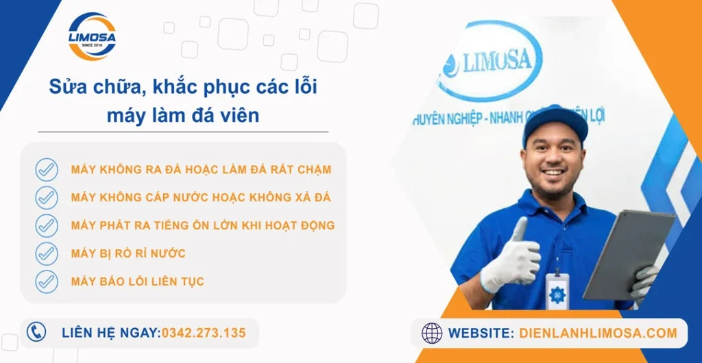 Các lỗi thường gặp khi sửa máy làm đá viên