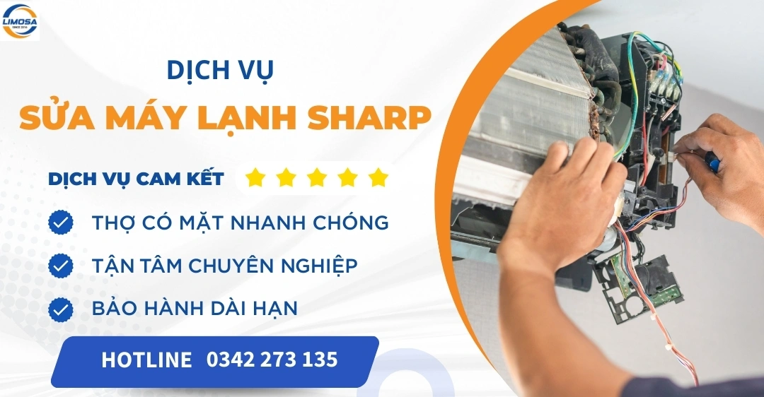 Sửa máy lạnh Sharp uy tín TPHCM - Thợ có mặt nhanh chóng Sửa máy lạnh Sharp