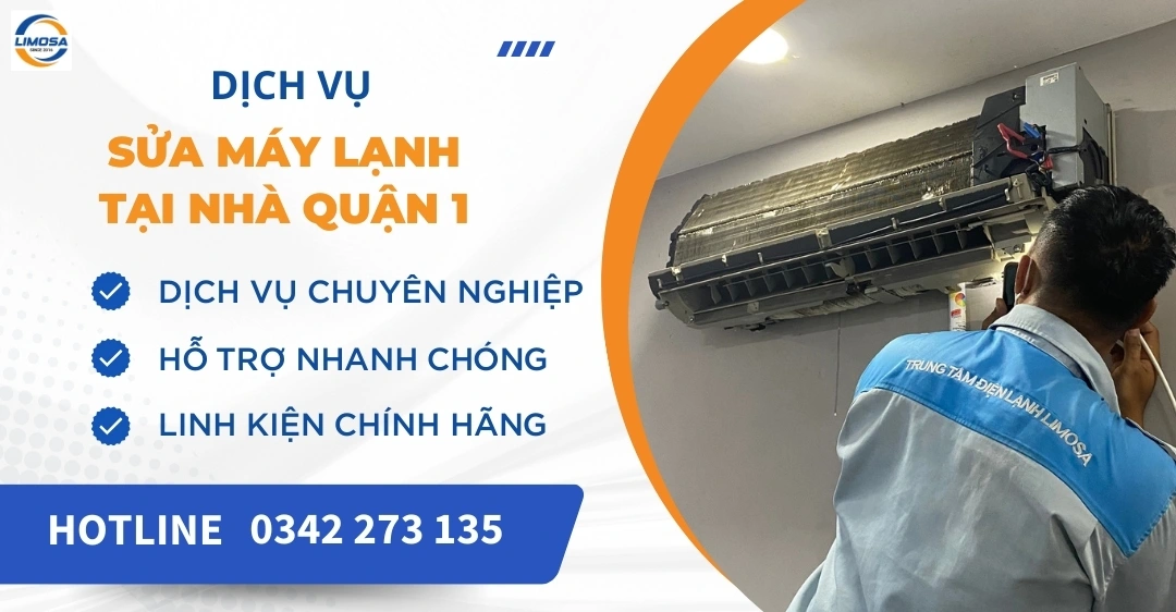Sửa máy lạnh tại nhà quận 1 uy tín - Thợ có mặt sau 30 phút Sửa máy lạnh tại nhà quận 1