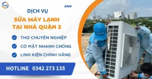 Sửa máy lạnh tại nhà quận 2