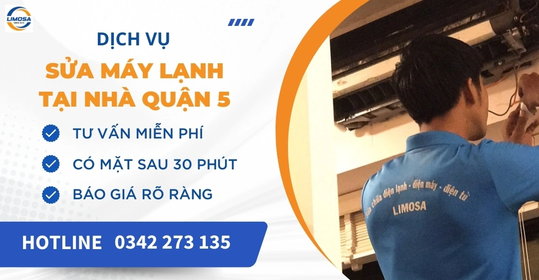 Sửa máy lạnh tại nhà quận 5 uy tín, thợ đến sửa tận nơi Sửa máy lạnh tại nhà quận 5