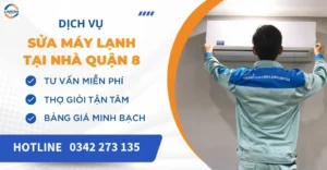 Sửa máy lạnh tại nhà quận 8