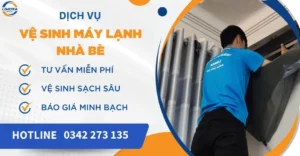 Vệ sinh máy lạnh Nhà Bè