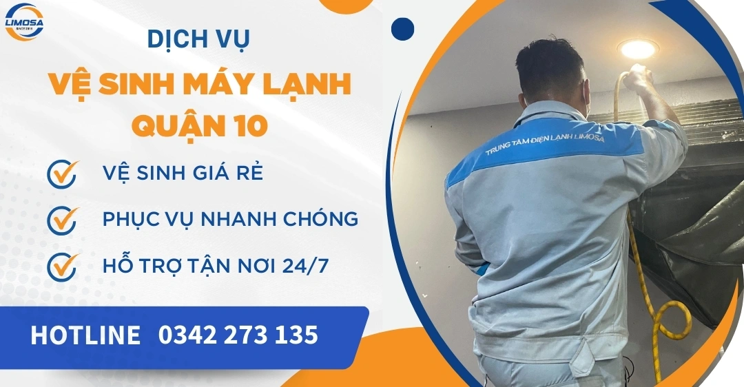 Vệ sinh máy lạnh Quận 10 tại nhà | Giá rẻ, nhanh chóng 24/7 Vệ sinh máy lạnh quận 10