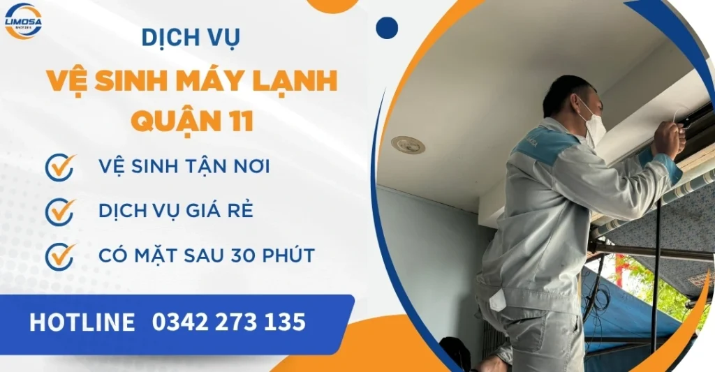 Vệ sinh máy lạnh quận 11