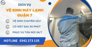 Vệ sinh máy lạnh quận 7