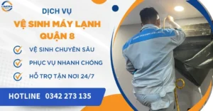 Vệ sinh máy lạnh quận 8