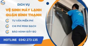 Vệ sinh máy lạnh quận Bình Thạnh