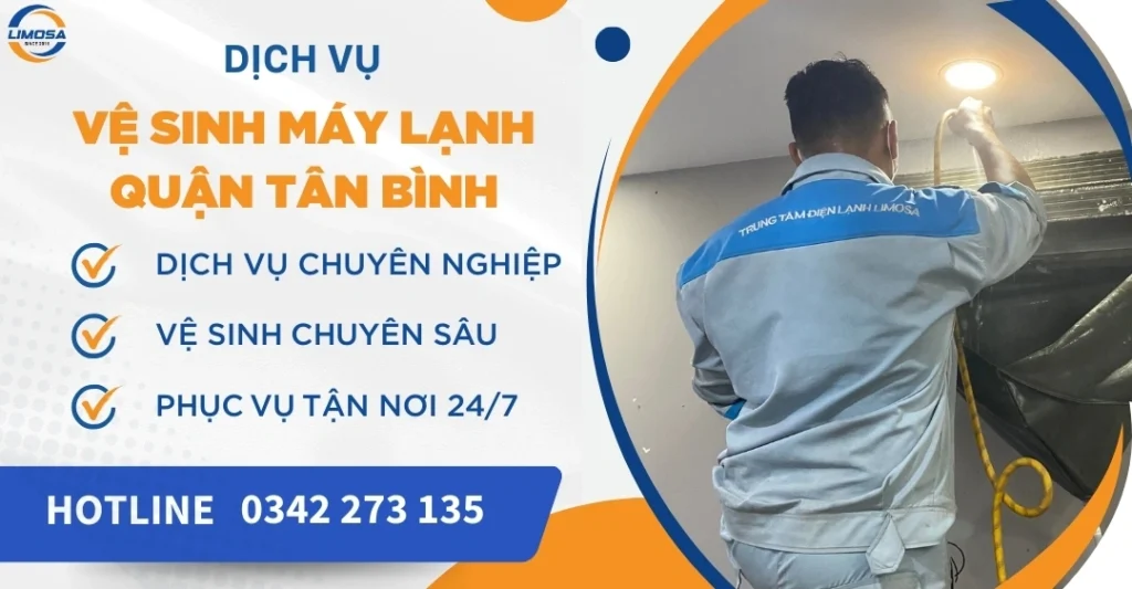 Vệ sinh máy lạnh quận Tân Bình