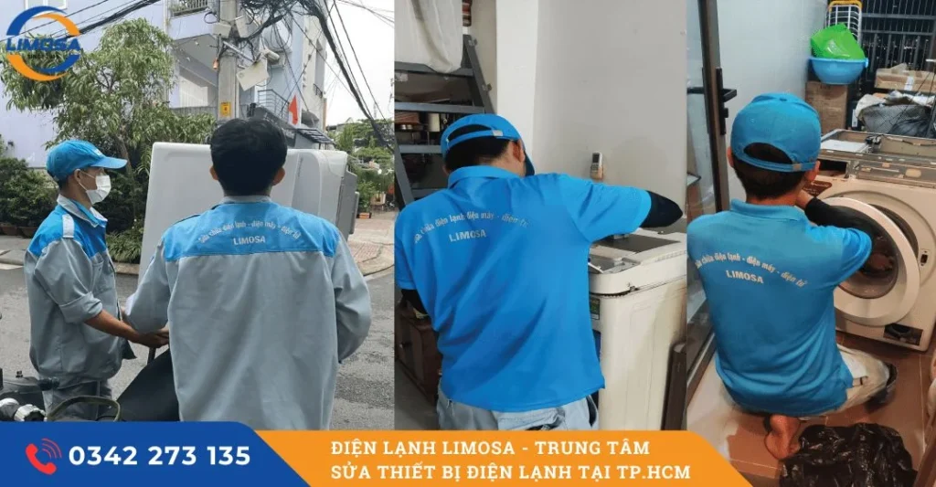 Chọn dịch vụ sửa máy giặt tại Điện Lạnh Limosa