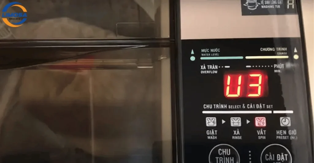 Lỗi U3 máy giặt Aqua là gì