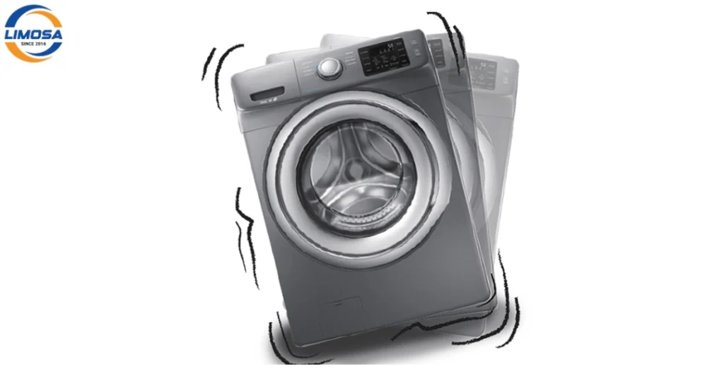 Máy giặt bị đặt ở vị trí kênh, không cân bằng