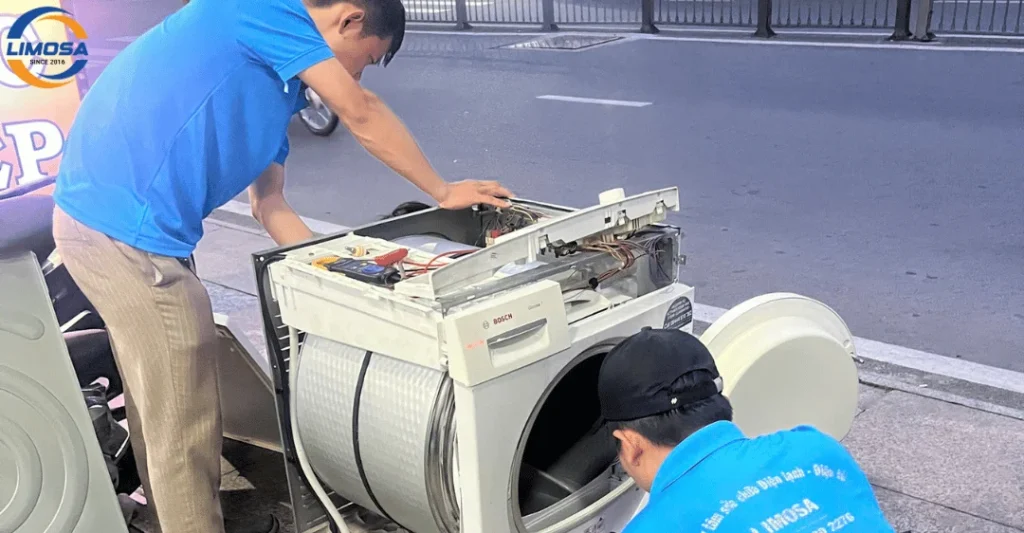 Quy trình làm việc của Limosa khi sửa máy giặt quận 2
