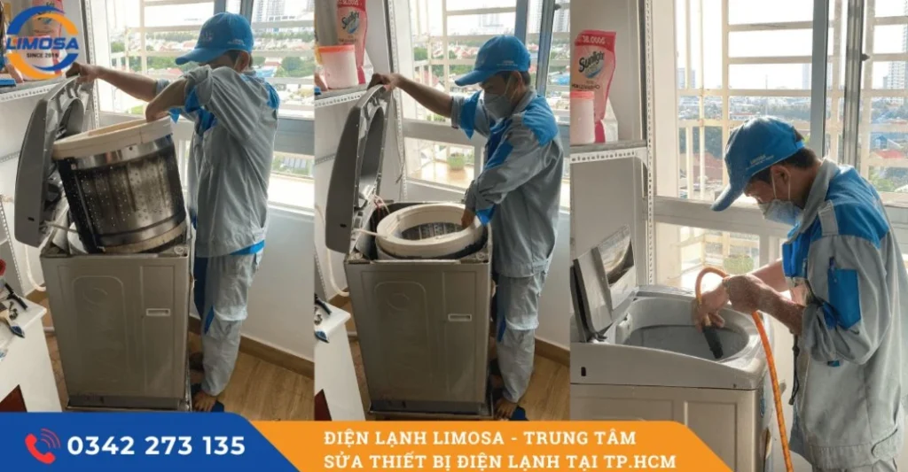 Quy trình sửa máy giặt tại Điện Lạnh Limosa