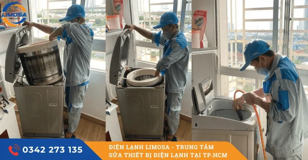 Quy trình vệ sinh máy giặt Midea bài bản, an toàn