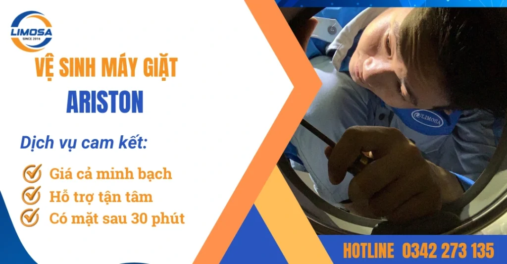 Dịch vụ vệ sinh máy giặt Ariston