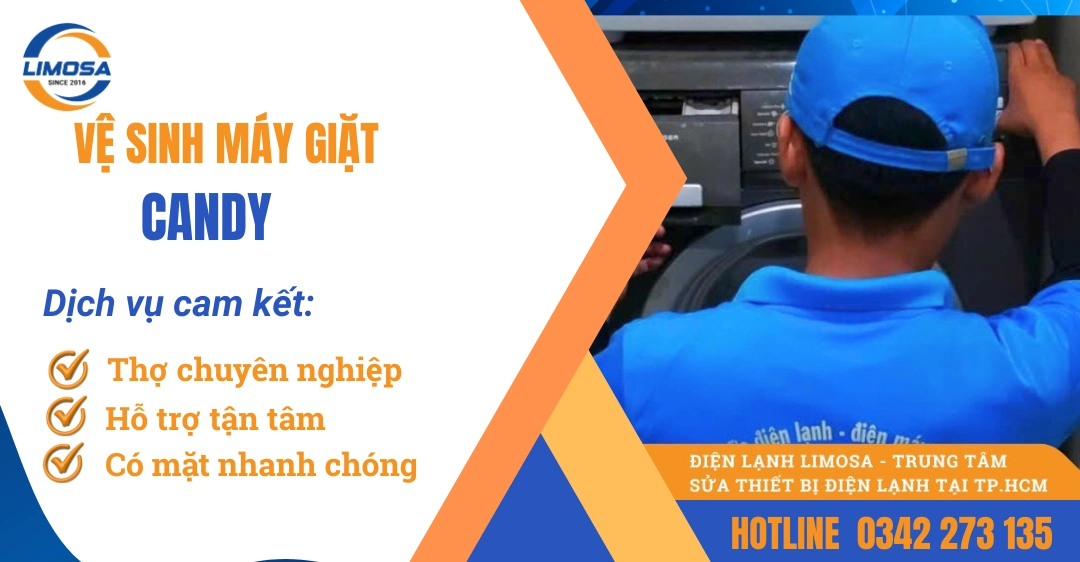 Dịch vụ vệ sinh máy giặt Candy chuyên nghiệp tại nhà Dịch vụ vệ sinh máy giặt Candy