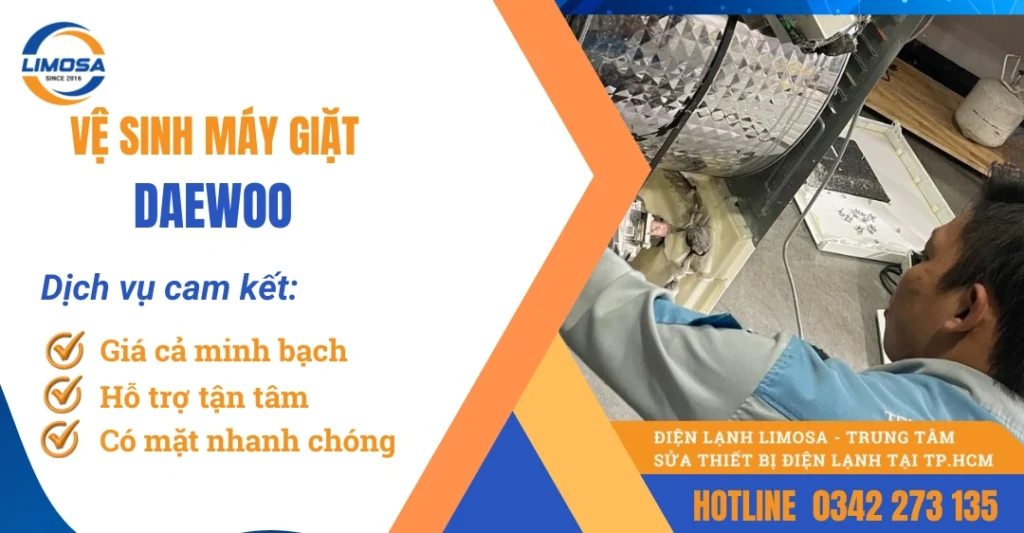 Dịch vụ vệ sinh máy giặt Daewoo