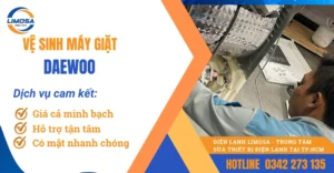 Dịch vụ vệ sinh máy giặt Daewoo