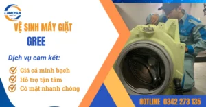 Dịch vụ vệ sinh máy giặt Gree