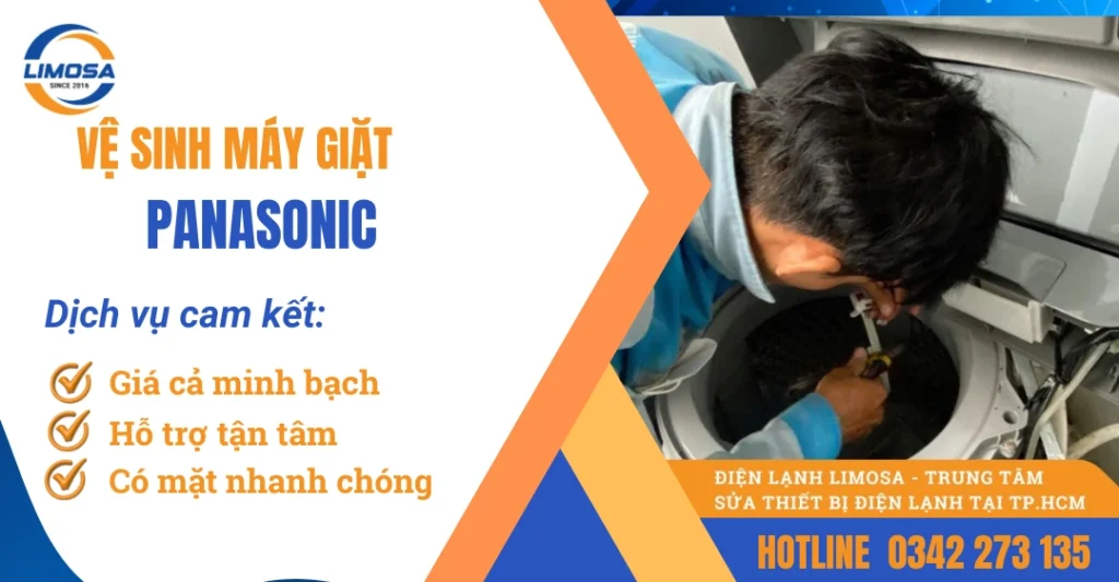 Dịch vụ vệ sinh máy giặt Panasonic