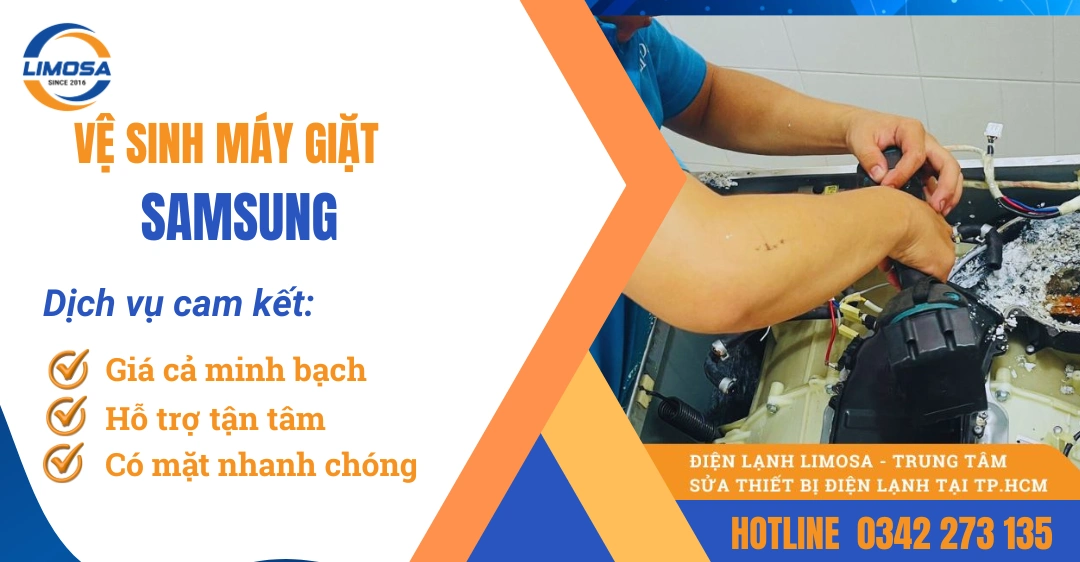 Vệ sinh máy giặt Samsung