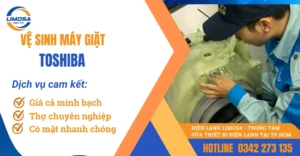 Dịch vụ vệ sinh máy giặt Toshiba