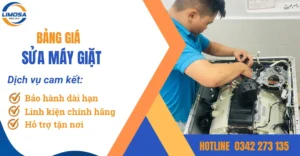 Bảng giá sửa máy giặt tại nhà uy tín, chuyên nghiệp