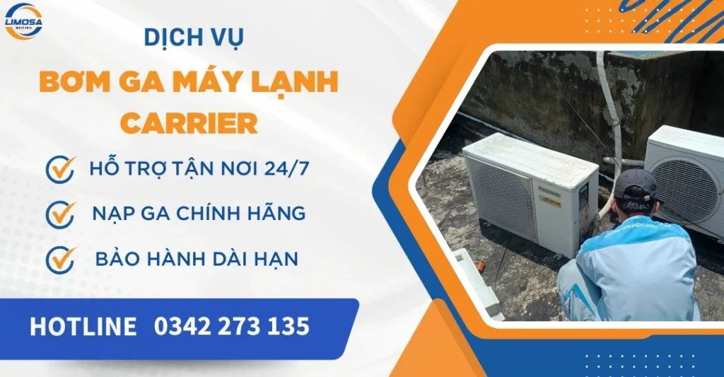 Bơm ga máy lạnh Carrier