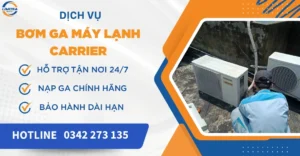 Bơm ga máy lạnh Carrier