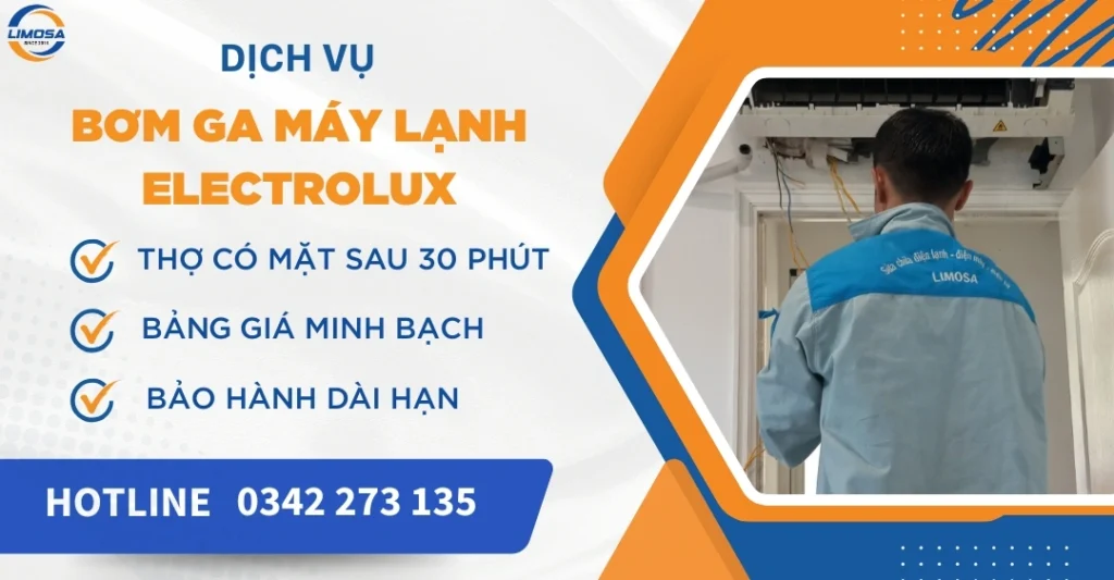 Bơm ga máy lạnh Electrolux