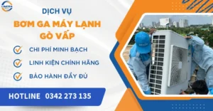Bơm ga máy lạnh gò vấp