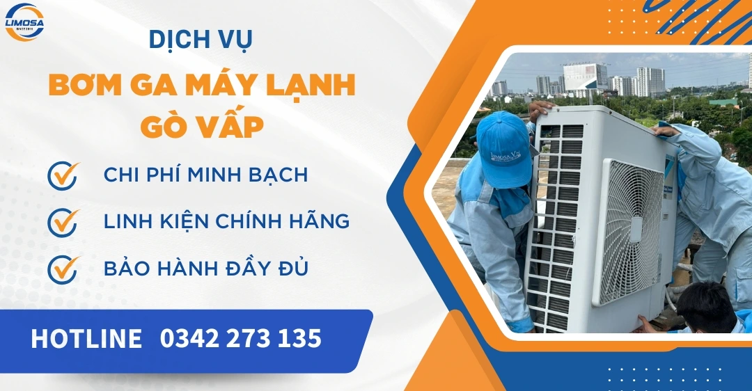 Bơm ga máy lạnh gò vấp