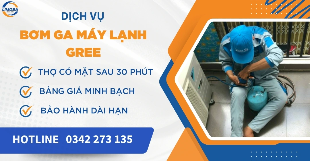 Dịch vụ bơm ga máy lạnh Gree