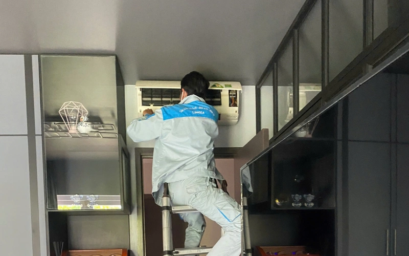 Bơm ga máy lạnh Hitachi dùng gas R32