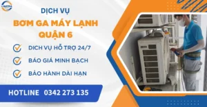 Bơm ga máy lạnh quận 6