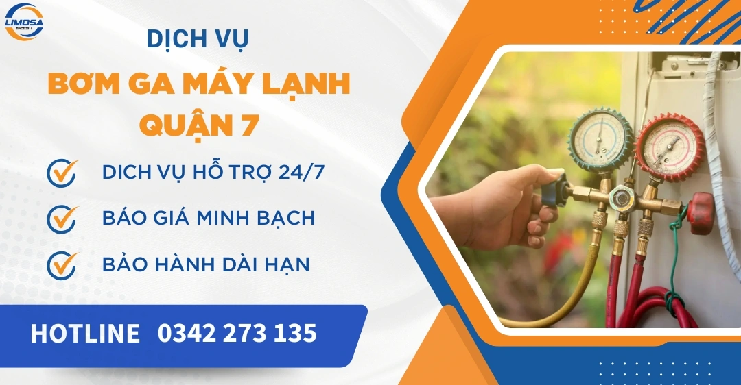 Bơm ga máy lạnh quận 7 giá rẻ - Dịch vụ uy tín, nhanh chóng Bơm ga máy lạnh quận 7