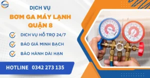 Bơm ga máy lạnh quận 8