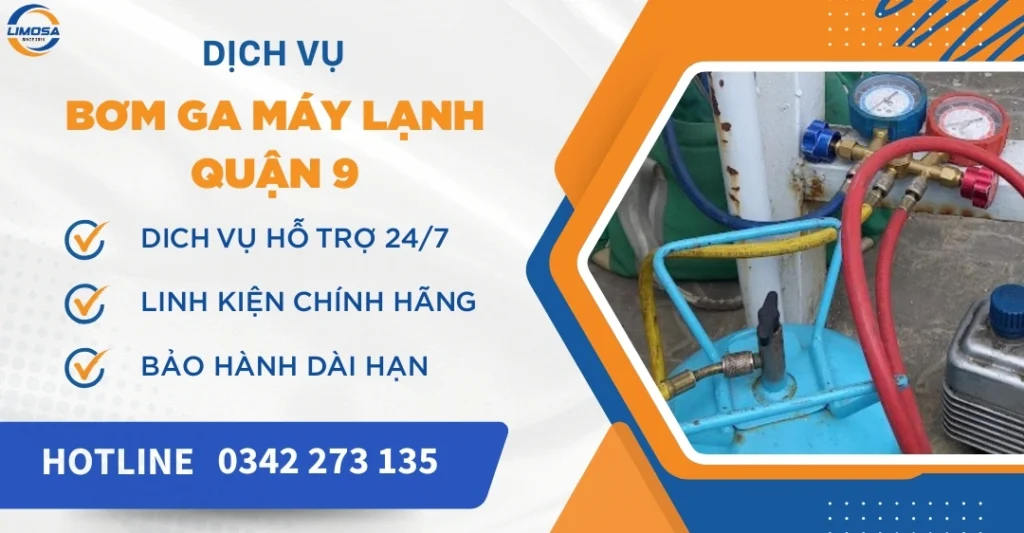 Bơm ga máy lạnh quận 9